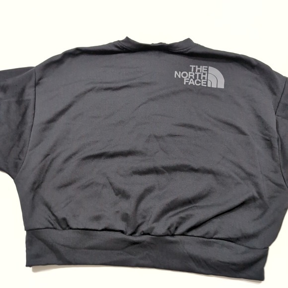 The North Face Womens Medium‎ Horizon Performance Fleece Crew Black Cropped - Picture 7 of 7
